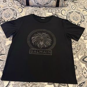 Balmain, Black T-shirt, XL.